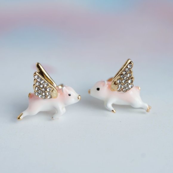 Bill skinner flying pig earrings - Picture 6 of 9